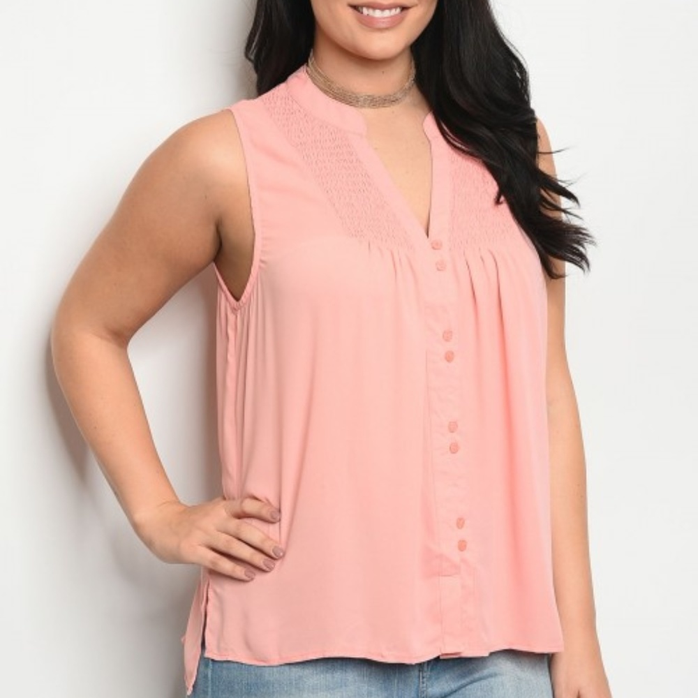 Blush Free flowing top for summer